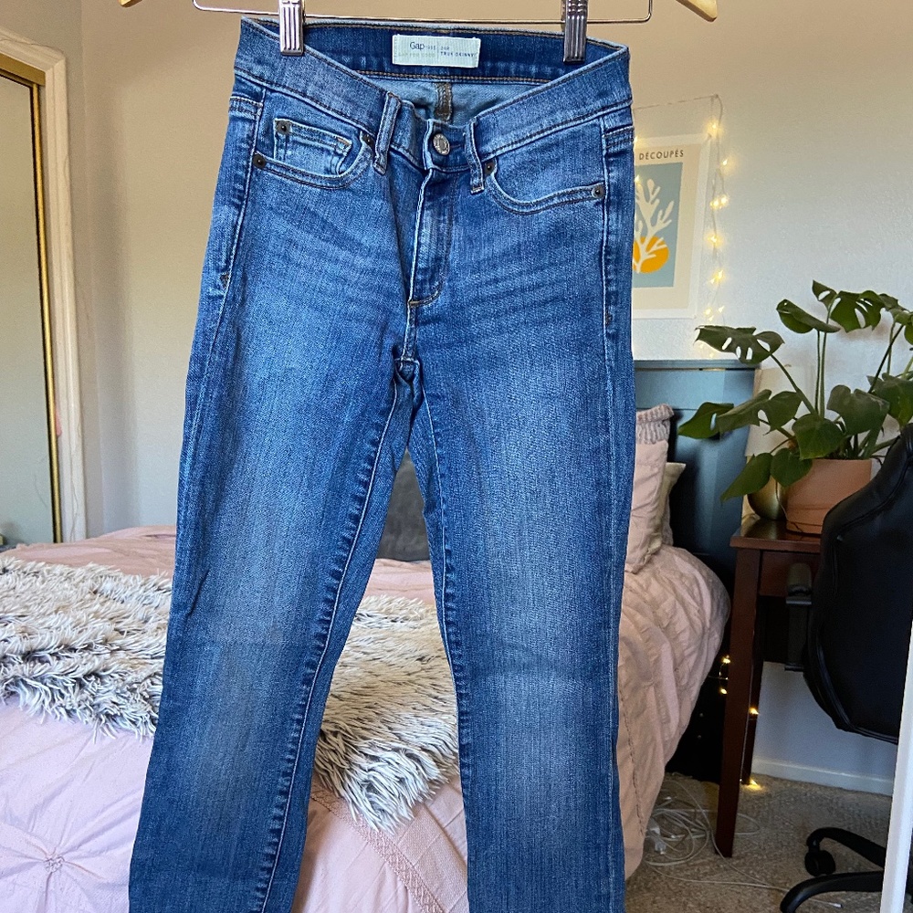 Gap True skinny Blue Jeans